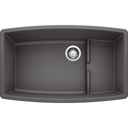 Blanco Performa Cascade Silgranit Undermount Kitchen Sink - Cinder 441476