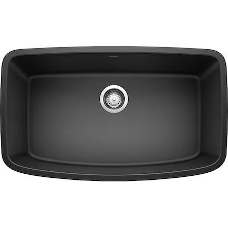 Blanco Valea Silgranit Super Single Undermount Kitchen Sink - Anthracite 441610