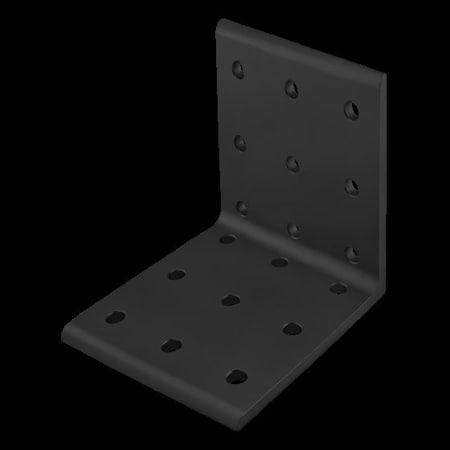 80/20 InsideCrnrBrckt, Alum, Blk, 41/2in, 41/2in 4417-BLACK