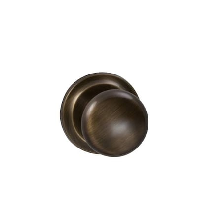 Omnia Knob 2-5/8" Rose Pass 2-3/8" BS T 1-3/4" Doors Shaded Bronze 442 442/00B.PA4