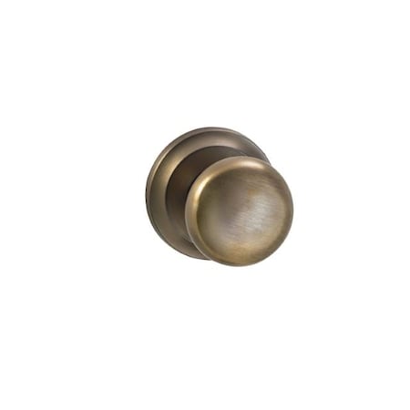 Omnia Knob 2-5/8" Rose Pass 2-3/8" BS T 1-3/4" Doors ULQ Antique Bronze 442 442/00B.PA5A