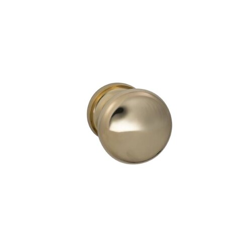 Omnia Knob 1-3/4" Rose Pass 238BS Full Lip 1-3/8" Doors ULQ Bright Brass 442 442/45F.PA3A