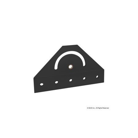 80/20 PivotBracket, Aluminum, Black, 41/2in, 1/4in 4424-BLACK