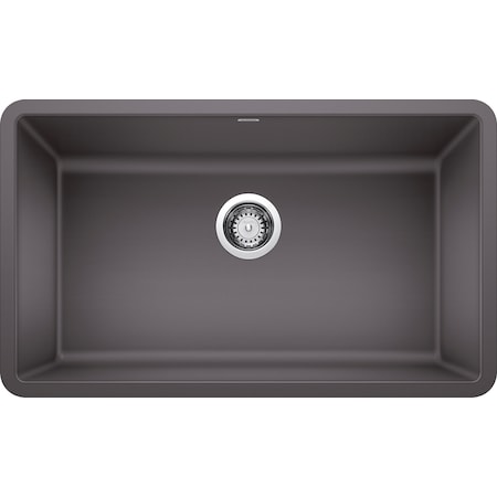 Blanco Precis Silgranit 30" Single Bowl Undermount Kitchen Sink - Cinder 442530