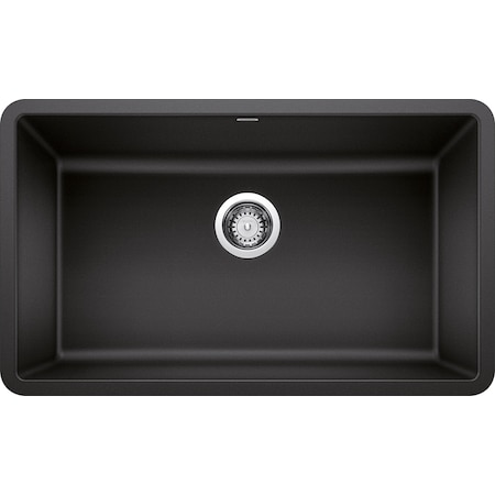 Blanco Precis Silgranit 30" Single Bowl Undermount Kitchen Sink - Anthracite 442534