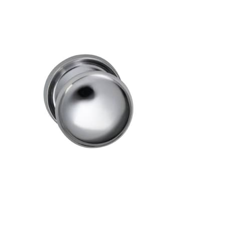 Omnia Knob 2-3/16" Rose Pass 2-3/4" BS T 1-3/8" Doors Bright Chrome 442 442/55A.PA2