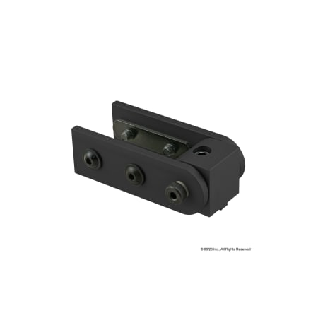 80/20 Blk 15S Right Angle 0 Deg Living Hinge 4428-BLACK