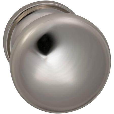 Omnia Knob with 1-3/4" Rose Single Dummy Bright Brass 442 442/45.SD1