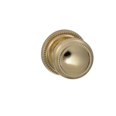 Omnia Knob 2-5/8" Rose Pass 2-3/8" BS T 1-3/4" Doors ULQ Bright Brass 443 443/00B.PA3A