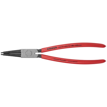 Knipex Snap Ring Pliers, Internal, 9", 45 deg Angl 44 31 J32