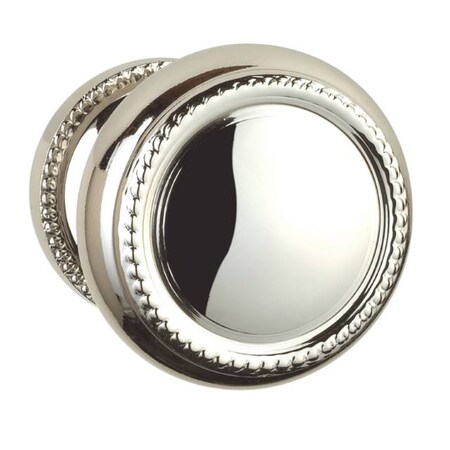 Omnia Knob 1-3/4" Rose Pass 2-3/8" BS Full Lip 1-3/4" Doors BR CH 443 443/45BF.PA2