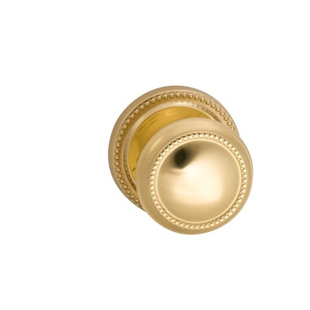 Omnia Knob 2-5/8" Rose Priv 238BS Full Lip 1-3/8" Doors Bright Brass 443 443/00F.PR1