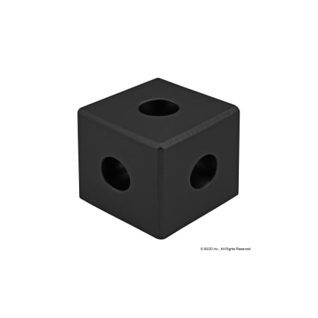 80/20 Black 15 S Square Tri Corner 4442-BLACK