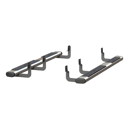 Aries 6" W Polished Stainless Steel Stainless Steel Side Bars with Brackets 4444034