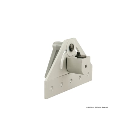 80/20 PivotBracket, Alum, Silver, 41/2in, 41/64in 4451