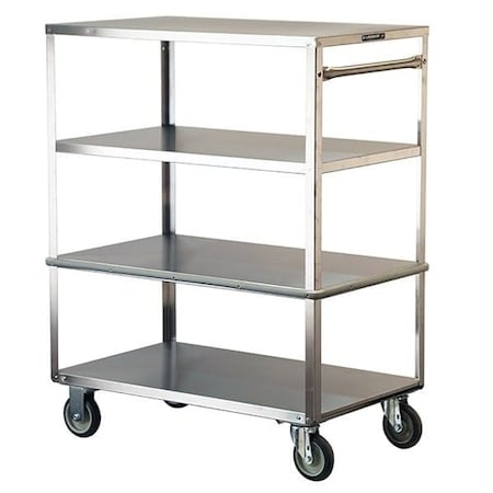 Lakeside Stainless Steel 4 Shelf Cart; All Edges Down, 500 lb Capacity, 21"x50" 460