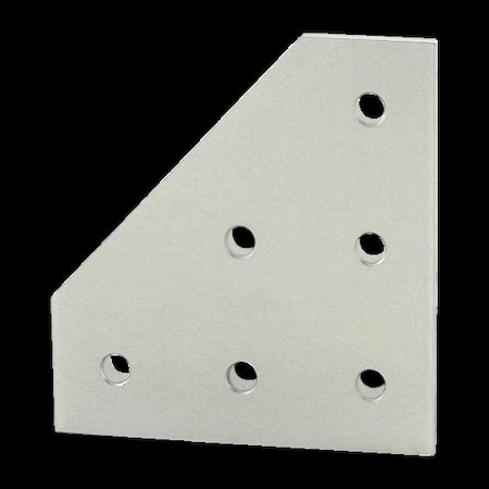80/20 JoiningPlate, Alum, Silver, 41/2in, 1/4in 4461