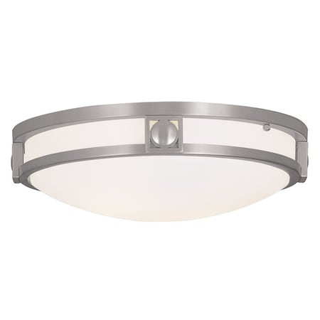 Livex Lighting Titania 2 Light Brushed Nickel Ceiling M 4487-91