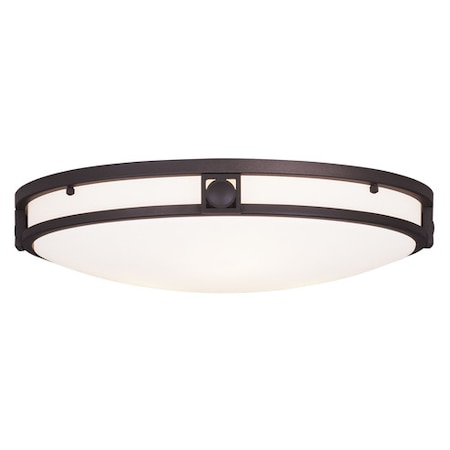 Livex Lighting Titania 3 Light Bronze Ceiling Mount 4488-07
