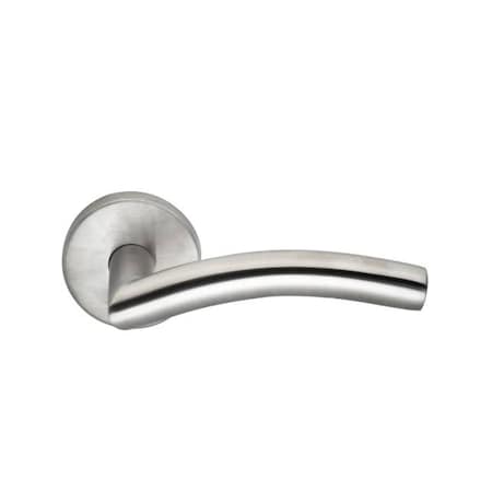Omnia Stainless Lever Pass 2-3/4" BS Full Lip 1-3/8" Doors Satin SS 45 45/00AF.PA32D