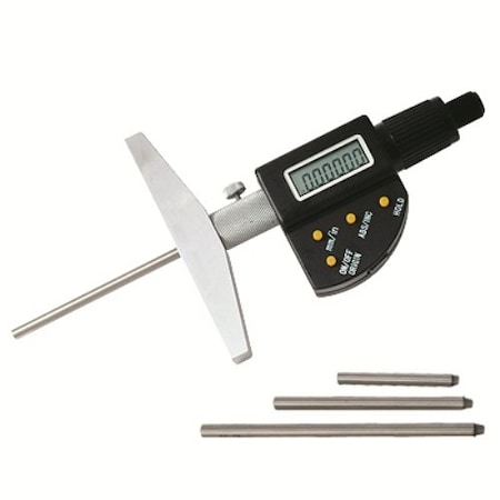 Hhip 6"/150mm Electronic Depth Micrometer Set With 4" Base 4500-0406