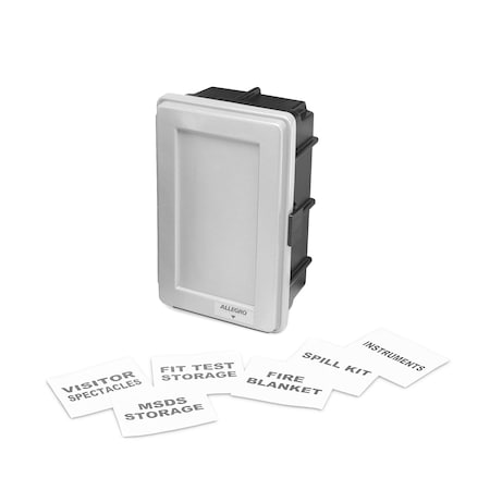 Allegro Industries Medium White w/Label Kit, 1 Shelf 4500-W