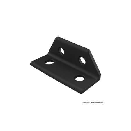 80/20 Dbl Wide Trans Inside Crnr Brkt 4 Hole 4511-BLACK