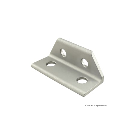 80/20 InsideCornerBracket, Alum, Silver, 1in, 1in 4511