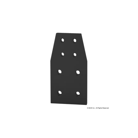 80/20 Blk 10S To 15S 8 Hole Transition Strip 4518-BLACK