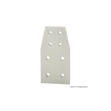 80/20 TransitionStrip, Alum, Silver, 5in, 1/4in 4518