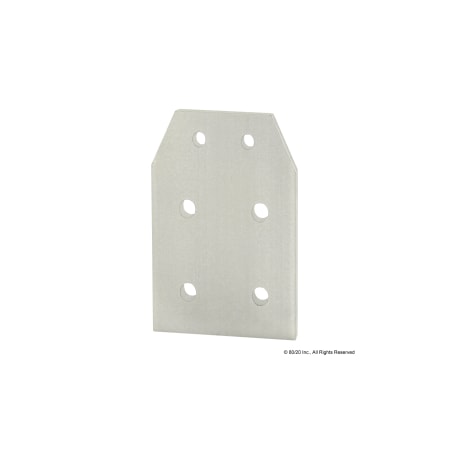 80/20 TransitionStrip, Alum, Silver, 4in, 1/4in 4520