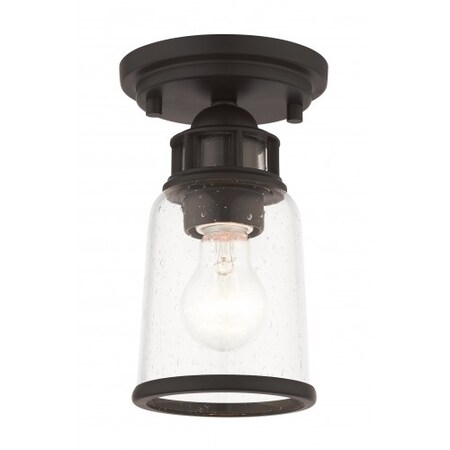 Livex Lighting Bronze Flush Mount, 1 Light 45501-07