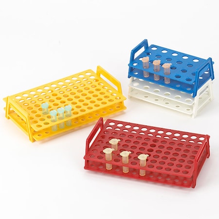Globe Scientific Microtube Rack, Handles, 1.5/2.0mL 456345R