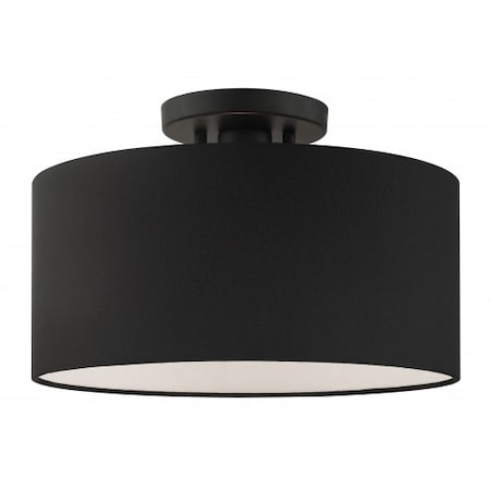 Livex Lighting BlackSemi Flush, 1 Light 45663-04