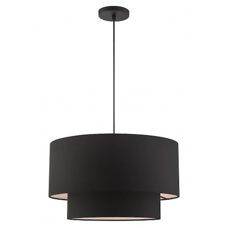 Livex Lighting BlackPendant, 3 Light 45668-04