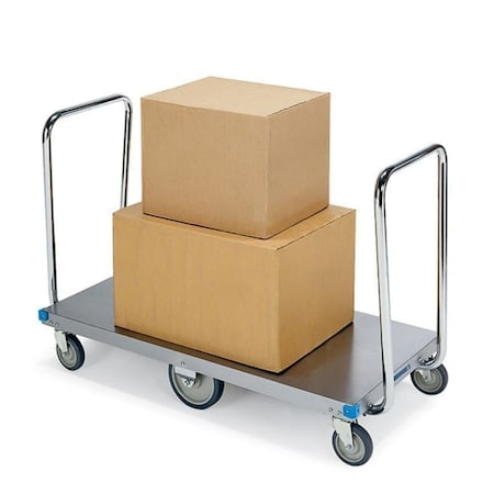 Lakeside Stainless Steel Dual Handled Platform Truck; 1,000 lb Capacity-24"x48" 456