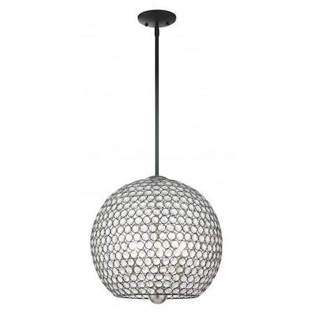 Livex Lighting BlackPendant, 3 Light 45723-04
