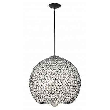 Livex Lighting BlackPendant, 4 Light 45724-04