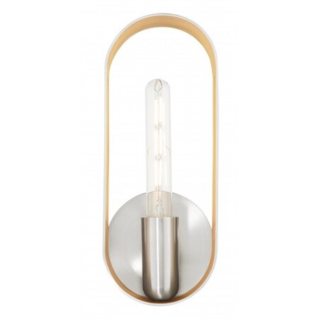 Livex Lighting Brushed Nickel ADA Single Sconce, 1 Light 45762-91