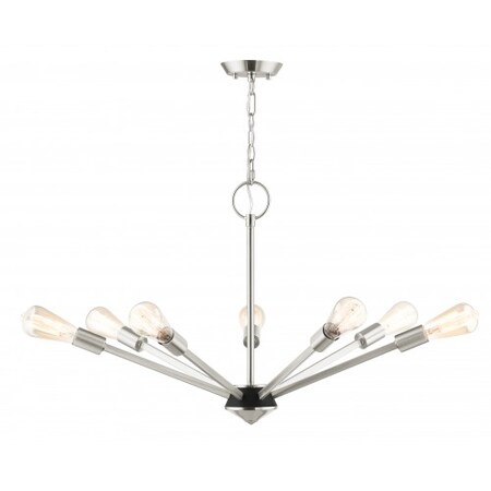 Livex Lighting Brushed Nickel with Black Accents Chande 45837-91