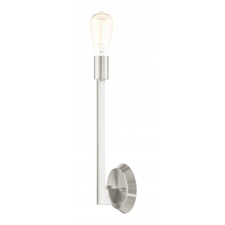 Livex Lighting Brushed Nickel Sconce, 1 Light 45839-91