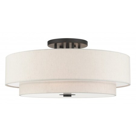 Livex Lighting English BronzeSemi Flush, 6 Light 45849-92