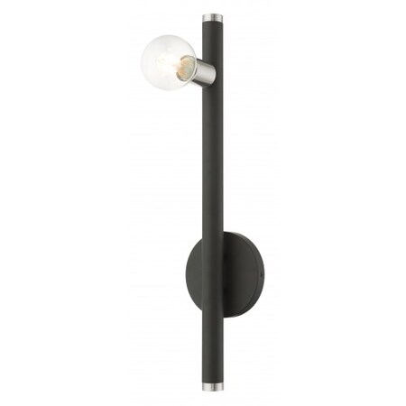 Livex Lighting Black Wall Sconce, 1 Light 45861-04