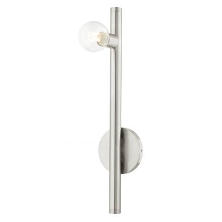Livex Lighting Brushed Nickel Wall Sconce, 1 Light 45861-91