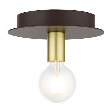 Livex Lighting Bronze Flush Mount, 1 Light 45871-07
