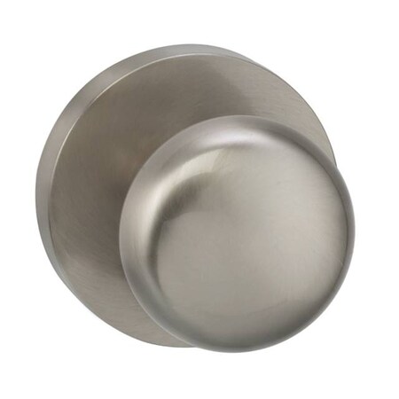 Omnia Knob Modern Rose Pass Knob 2-3/4" BS Full Lip Strike Satin Nickel 458 458MD/234F.PA15
