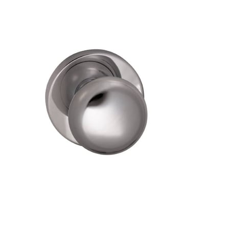 Omnia Knob Modern Rose Priv Knob 2-3/4" BS T Strike Bright Chrome 458 458MD/234T.PR26