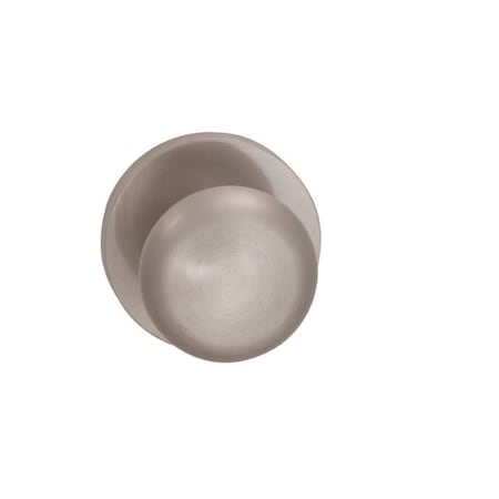 Omnia Knob Modern Rose Priv Knob 2-3/8" BS Full Lip Strike Satin Nickel 458 458MD/238F.PR15