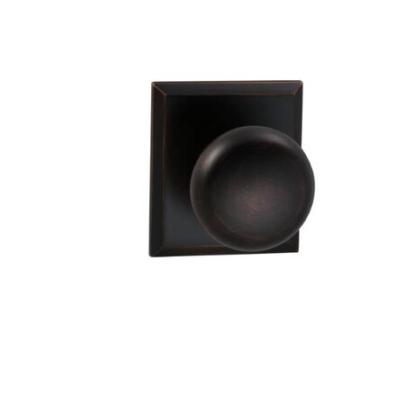 Omnia Knob with Rectangular Rose Single Dummy Knob Tuscan Bronze 458 458RT/0.SDTB