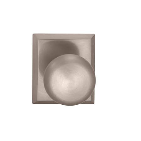 Omnia Knob Rectangular Rose Priv Knob 2-3/8" BS T Strike Satin Nickel 458 458RT/238T.PR15